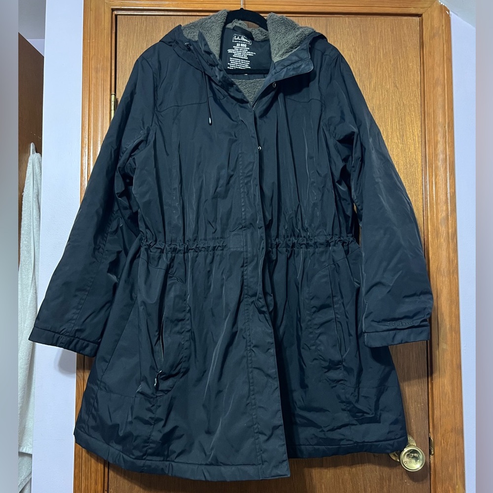 L.L. Bean Women's Black Winter Warmer Coat Size 3X
